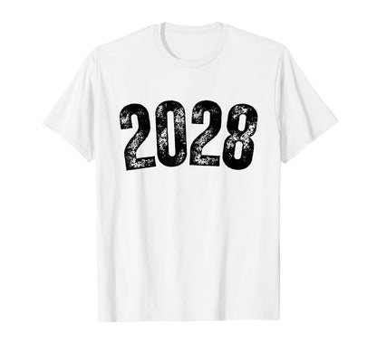 Senior 2028 Class 2028 First Day T-Shirt - Aesthetic Graphic Men Women - T-Shirt, Sweatshirt, Hoodie