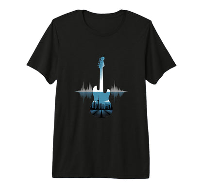Guitar Sound Wave Musician Acoustic T-Shirt - Minimalist Print for Adults - T-Shirt, Sweatshirt, Hoodie