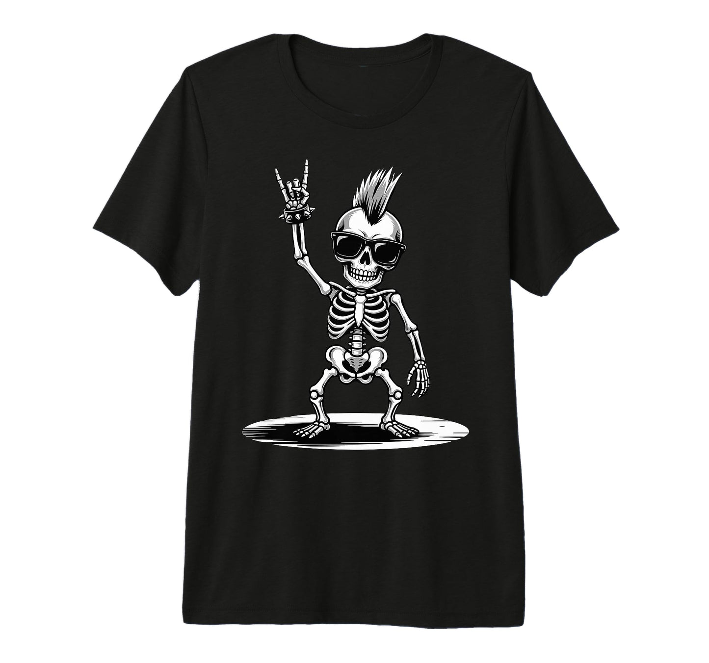 Funny Skeleton Loving Rock And Roll T-Shirt - Novelty Apparel for Adults - T-Shirt, Sweatshirt, Hoodie