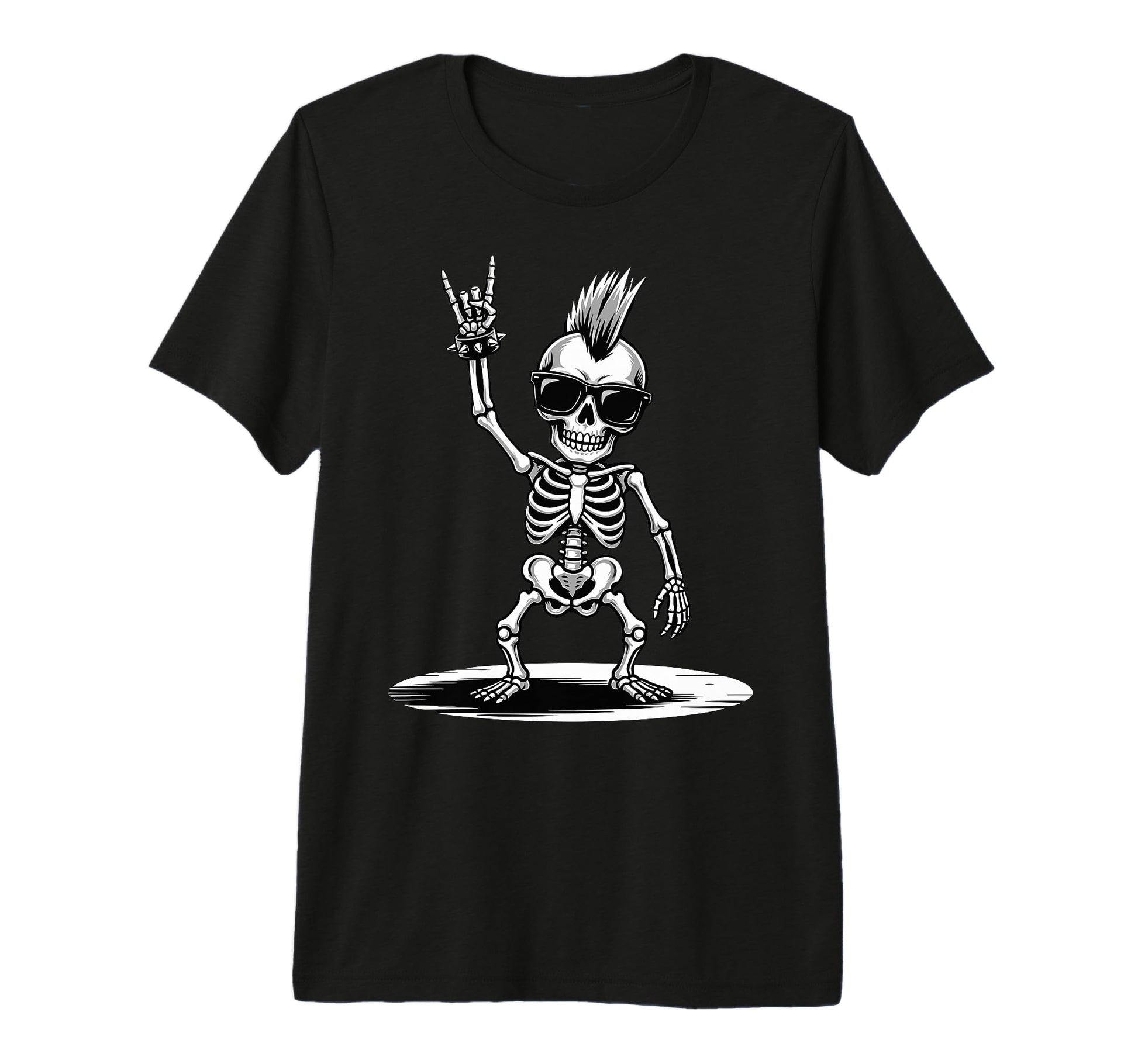 Funny Skeleton Loving Rock And Roll T-Shirt - Novelty Apparel for Adults - T-Shirt, Sweatshirt, Hoodie