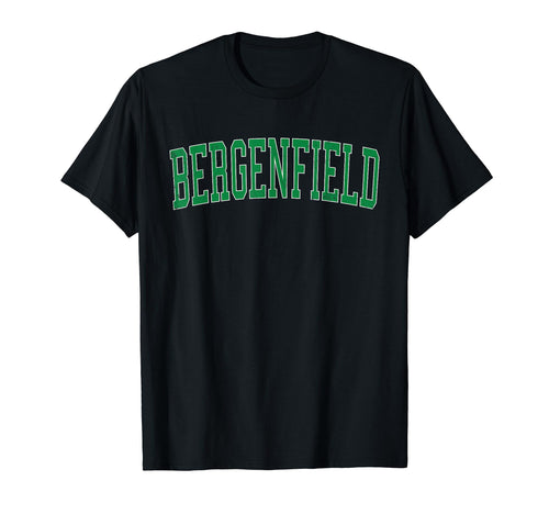 Bergenfield Nj Distressed Green T-Shirt - Aesthetic Graphic Men Women - T-Shirt, Sweatshirt, Hoodie
