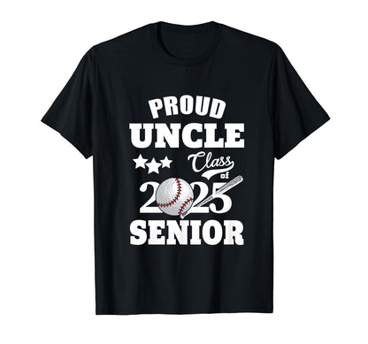 Proud Uncle Class 2025 Graduation Senior T-Shirt - Streetwear Style Unisex - T-Shirt, Sweatshirt, Hoodie