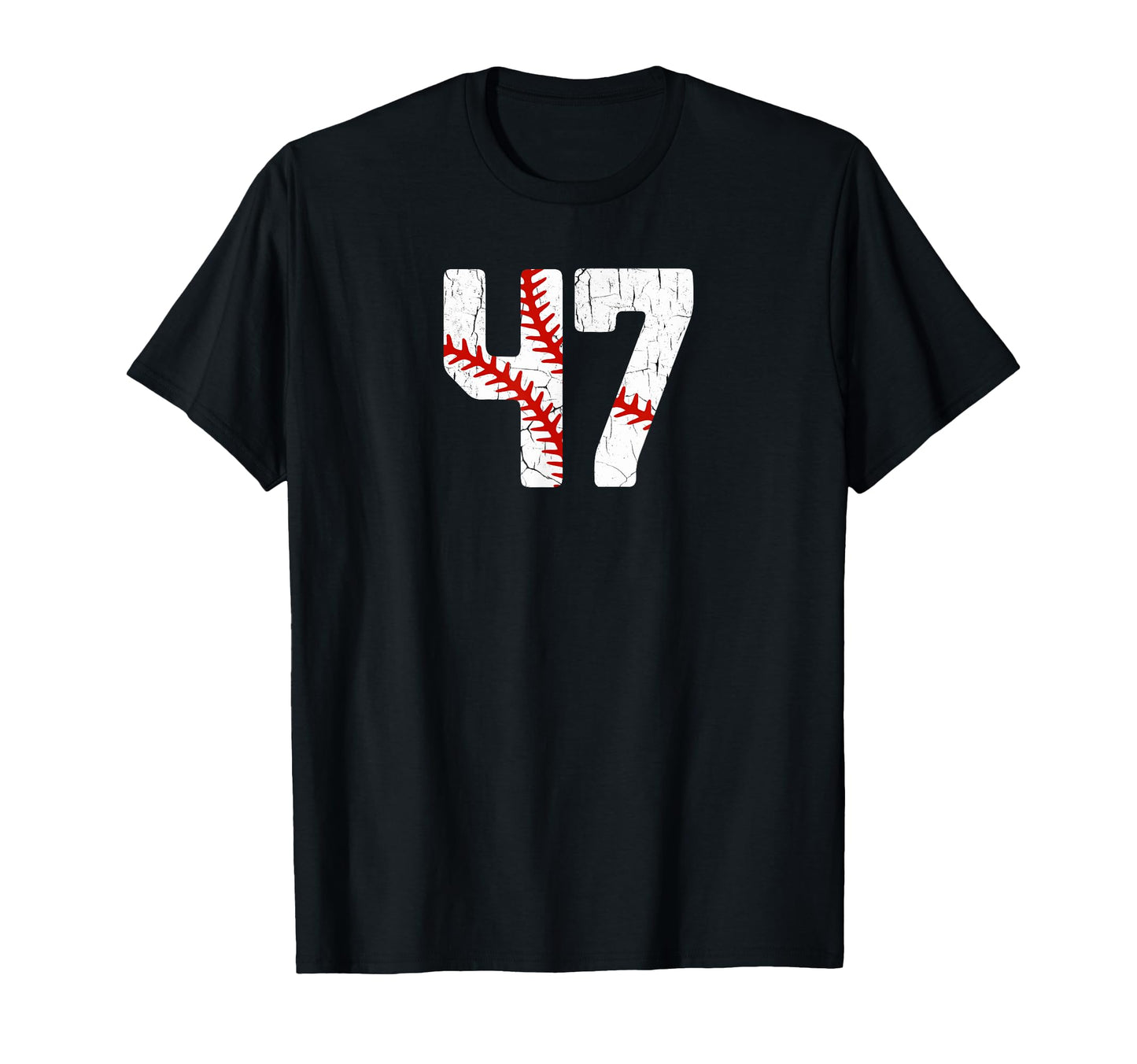 Baseball Player Jersey Number 47 47 T-Shirt - Novelty Apparel for Adults - T-Shirt, Sweatshirt, Hoodie