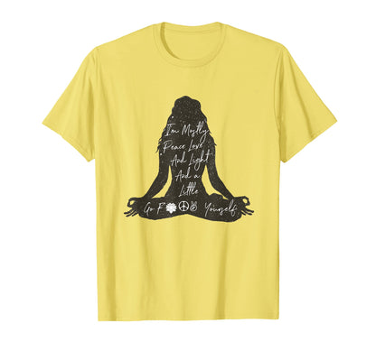 Im Mostly Peace Love And Light And T-Shirt - Custom Art Print Men Women - T-Shirt, Sweatshirt, Hoodie