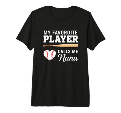 Grandparent My Favorite Player Calls T-Shirt - Aesthetic Graphic Men Women - T-Shirt, Sweatshirt, Hoodie