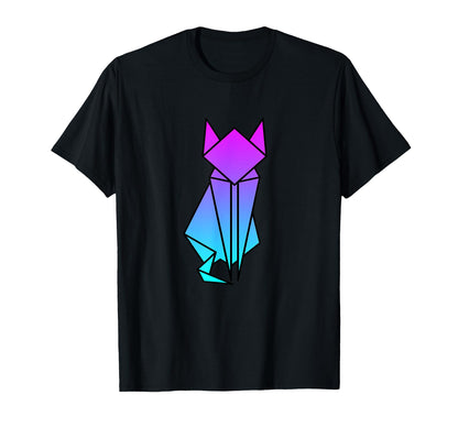 Cat Origami Vaporwave Aesthetic T-Shirt - Casual Everyday Wear for Adults - T-Shirt, Sweatshirt, Hoodie