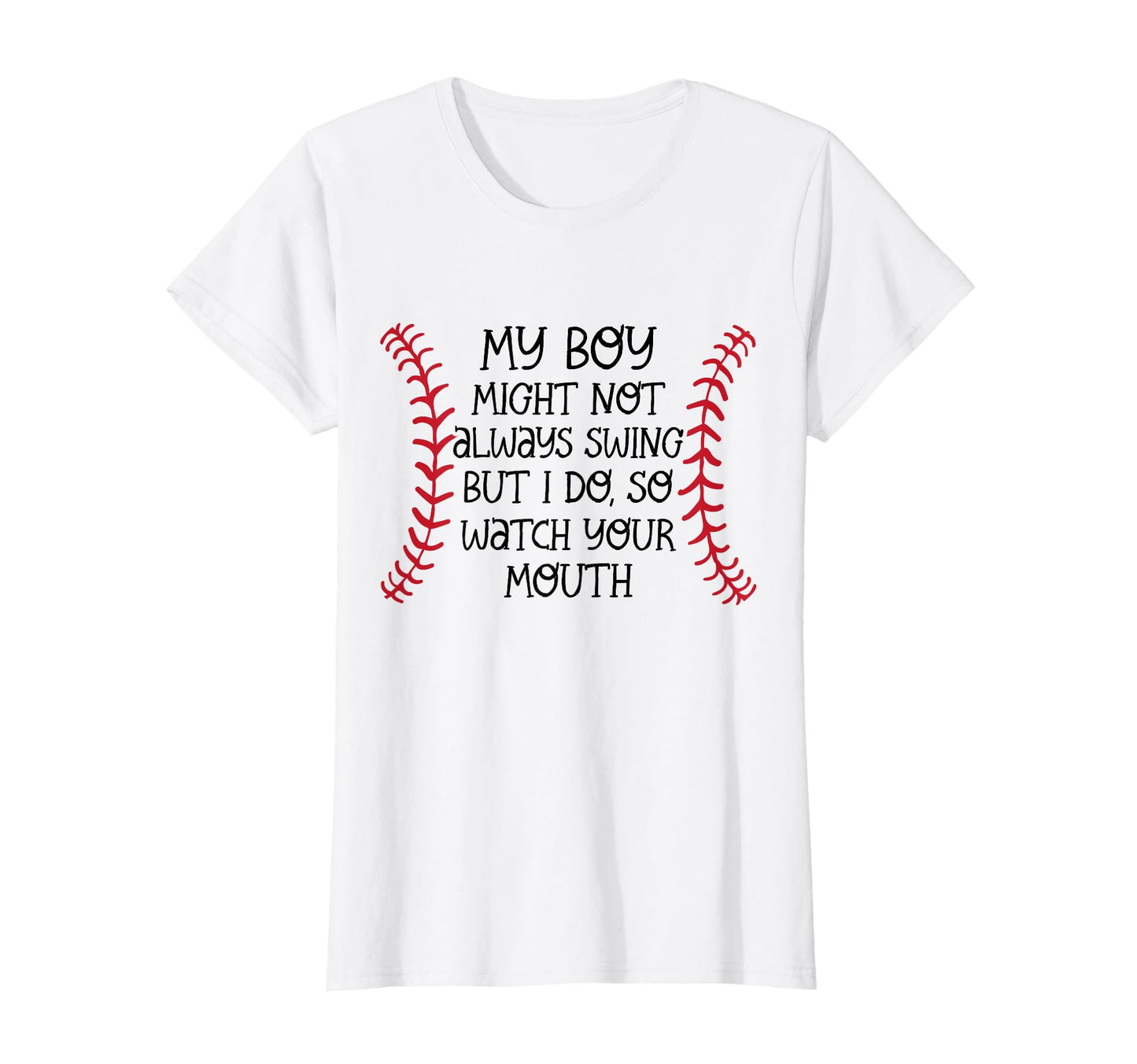 Womens Baseball Outfit Moms My T-Shirt - Casual Everyday Wear for Adults - T-Shirt, Sweatshirt, Hoodie