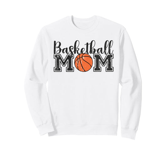 Basketball Mom Basketball Sweatshirt - Casual Everyday Wear for Adults - T-Shirt, Sweatshirt, Hoodie