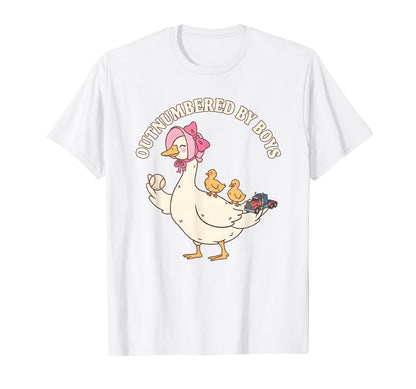 Outnumbered Goose Funny Mom Life Family T-Shirt - Trendy Graphic Unisex - T-Shirt, Sweatshirt, Hoodie