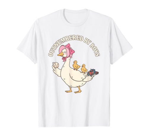 Outnumbered Goose Funny Mom Life Family T-Shirt - Trendy Graphic Unisex - T-Shirt, Sweatshirt, Hoodie