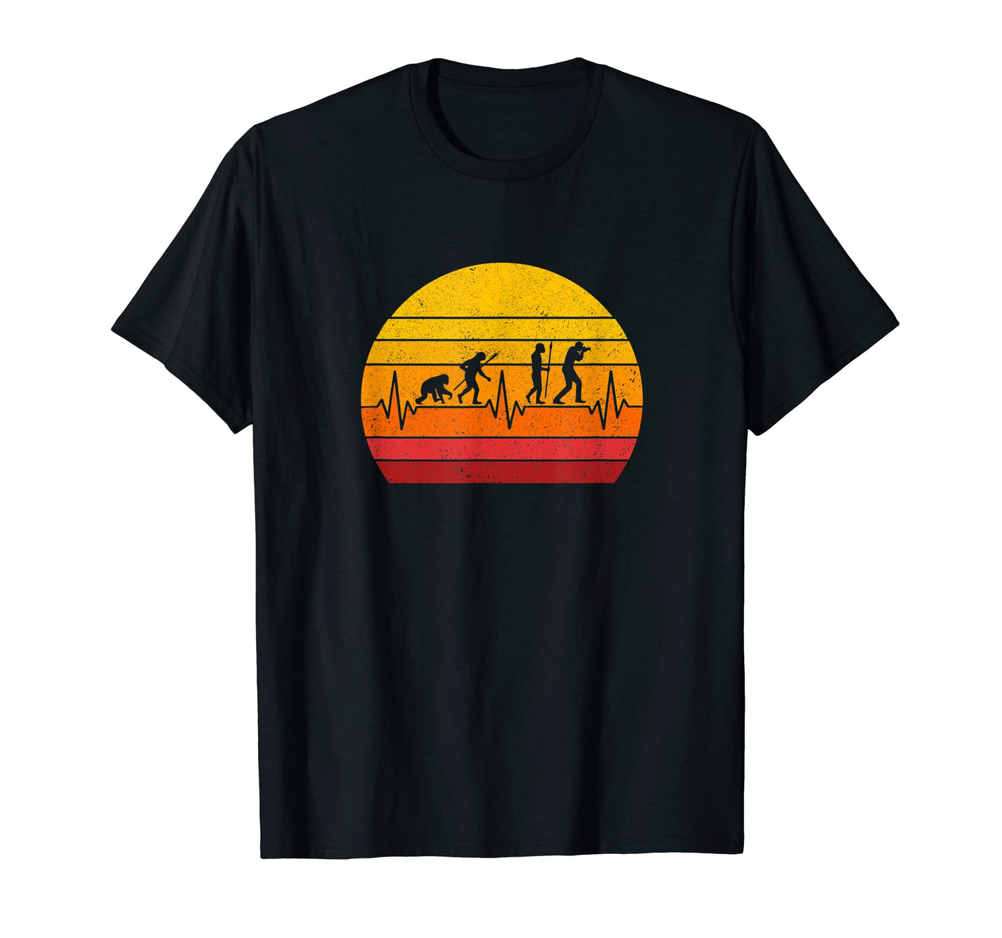 Photographer Evolution Camera T-Shirt - Minimalist Print Men Women - T-Shirt, Sweatshirt, Hoodie