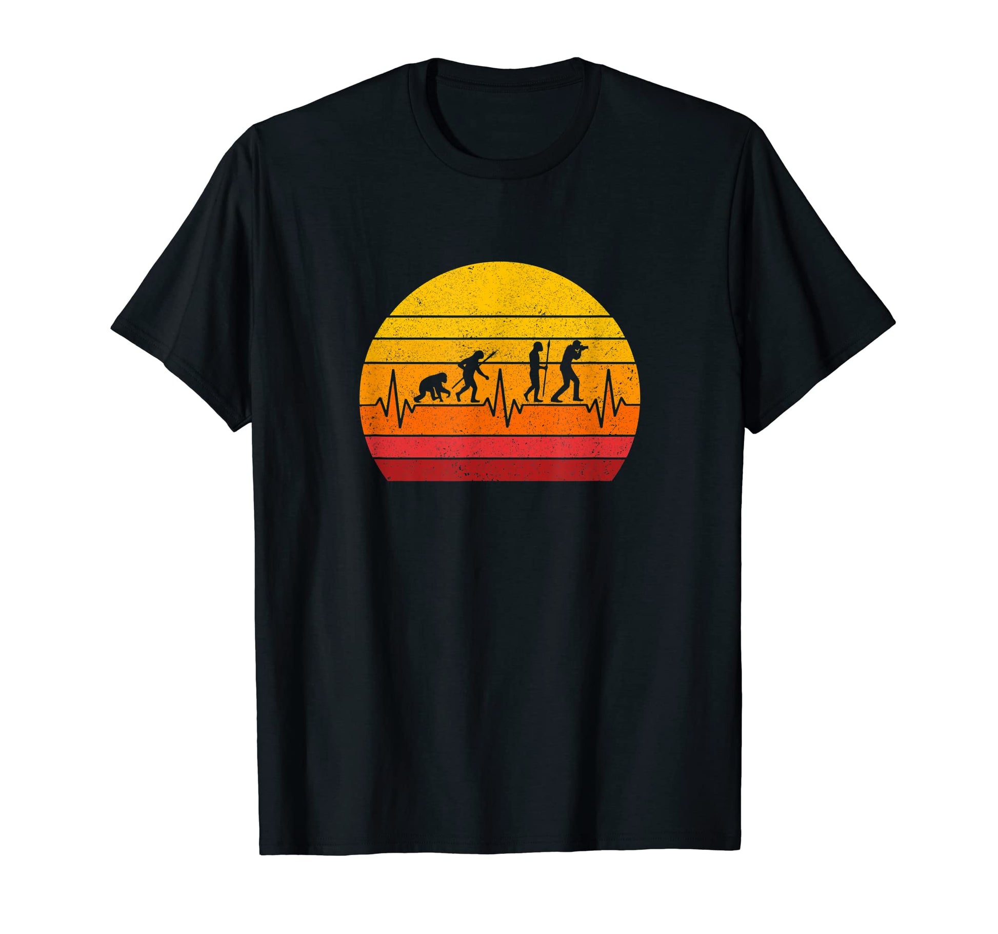 Photographer Evolution Camera T-Shirt - Minimalist Print Men Women - T-Shirt, Sweatshirt, Hoodie