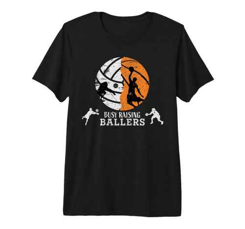 Mens Gifts Raising Ballers Basketball T-Shirt - Custom Art Print Unisex - T-Shirt, Sweatshirt, Hoodie