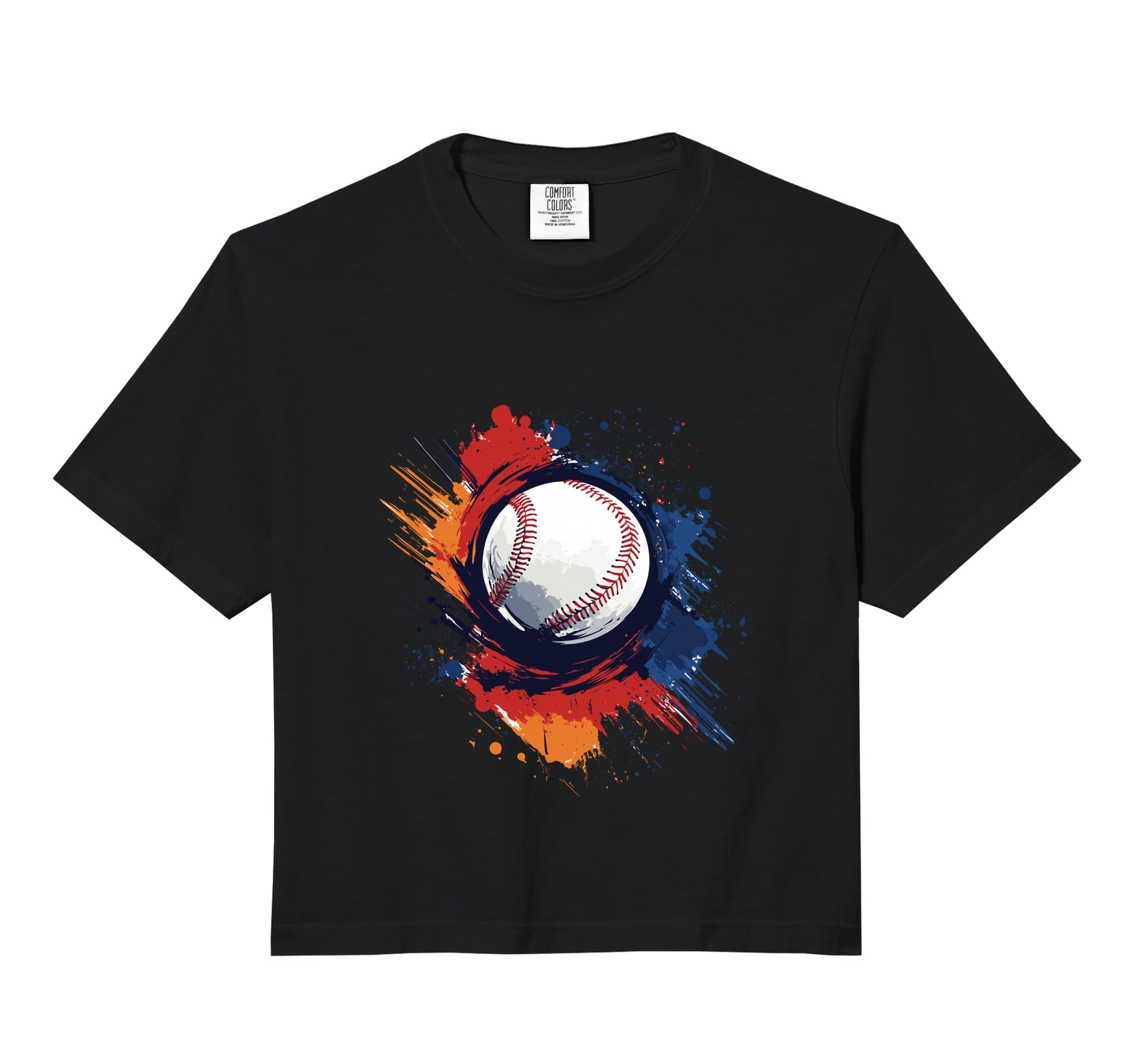 Colorful American Baseball Team Comfort T-Shirt - Unique Graphic Men Women - T-Shirt, Sweatshirt, Hoodie