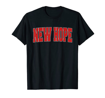 New Hope Mn Minnesota Varsity Usa T-Shirt - Fun Novelty Design for Adults - T-Shirt, Sweatshirt, Hoodie