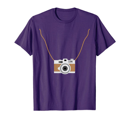 Photography Camera Necklace Photographer T-Shirt - Minimalist Print Unisex - T-Shirt, Sweatshirt, Hoodie