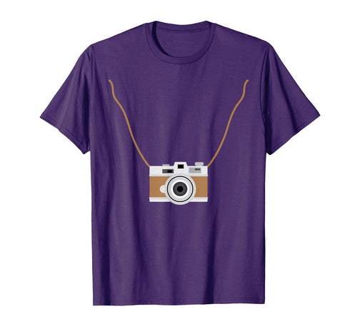 Photography Camera Necklace Photographer T-Shirt - Minimalist Print Unisex - T-Shirt, Sweatshirt, Hoodie