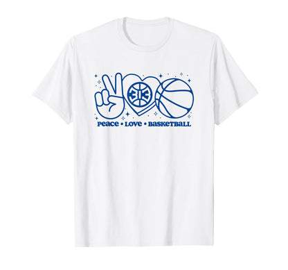 Nba Detroit Pistons Peace Love T-Shirt - Graphic Print for Adults - T-Shirt, Sweatshirt, Hoodie