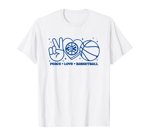 Nba Detroit Pistons Peace Love T-Shirt - Graphic Print for Adults - T-Shirt, Sweatshirt, Hoodie
