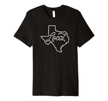 Texas Local Typography Script T-Shirt - Minimalist Print for Adults - T-Shirt, Sweatshirt, Hoodie