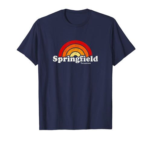 Springfield Tennessee Tn 70S Rainbow T-Shirt - Fun Novelty Design Unisex - T-Shirt, Sweatshirt, Hoodie