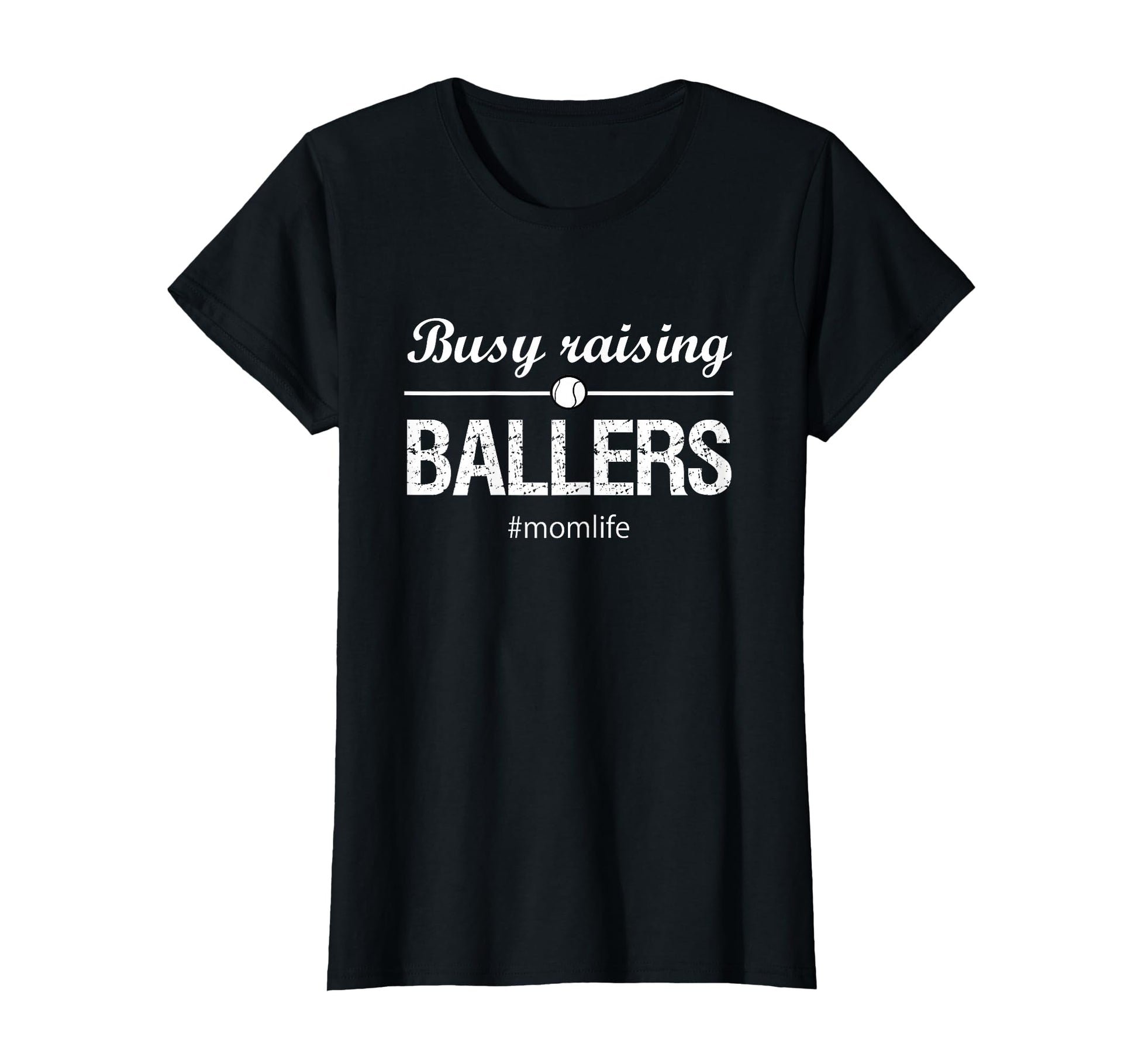 Tennis Mom Busy Raising Ballers T-Shirt - Casual Everyday Wear for Adults - T-Shirt, Sweatshirt, Hoodie