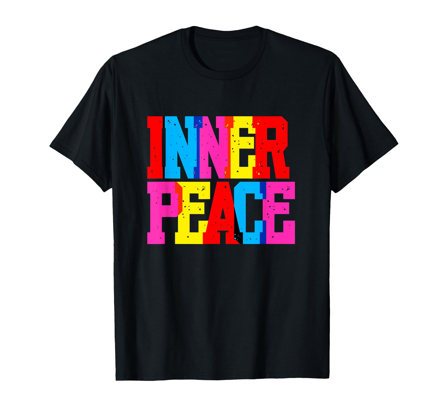 Inner Peace Colorful Typography Mindfulness T-Shirt - Graphic Print Unisex - T-Shirt, Sweatshirt, Hoodie