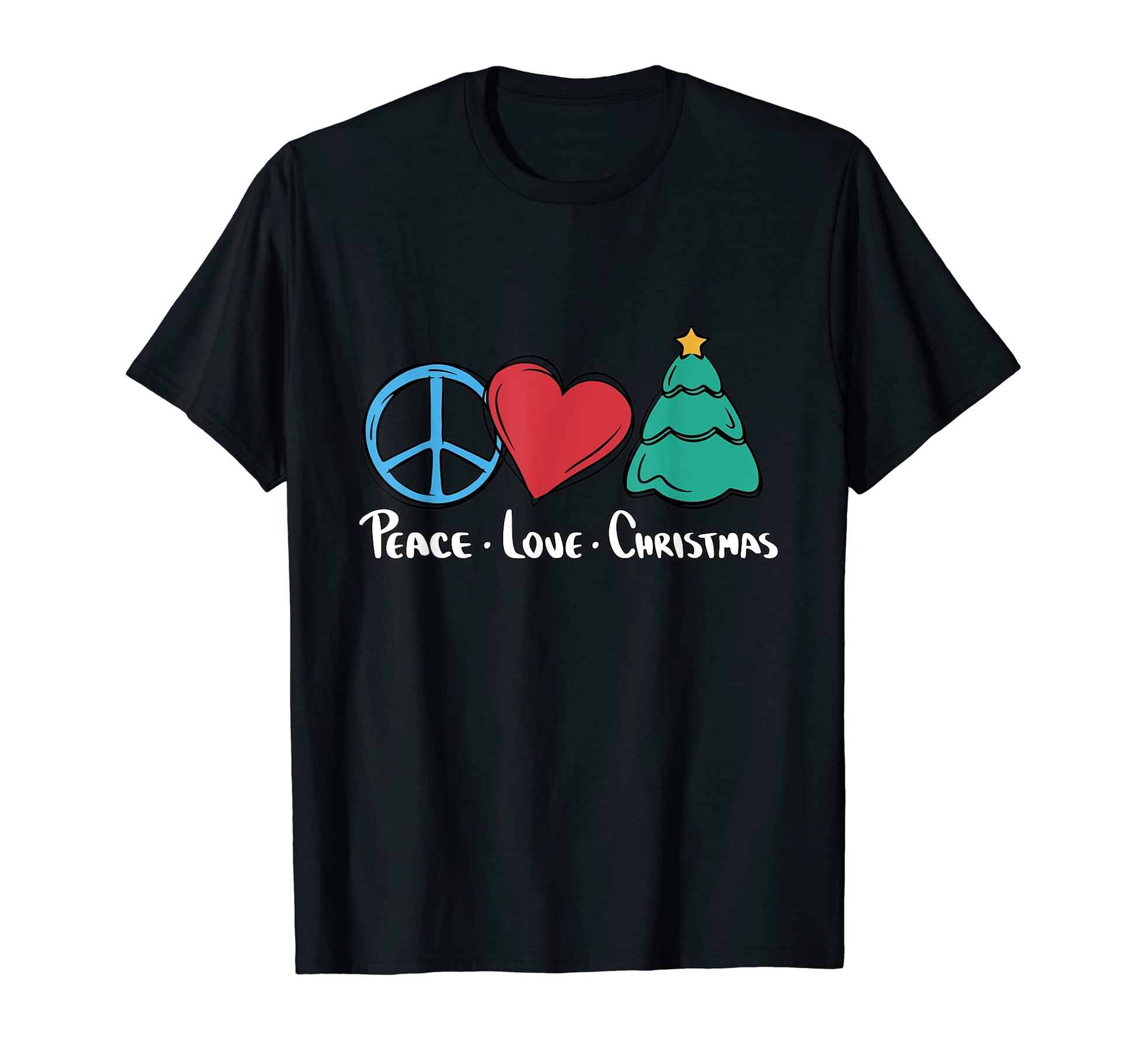 Peace Love T-Shirt - Graphic Print Unisex - T-Shirt, Sweatshirt, Hoodie