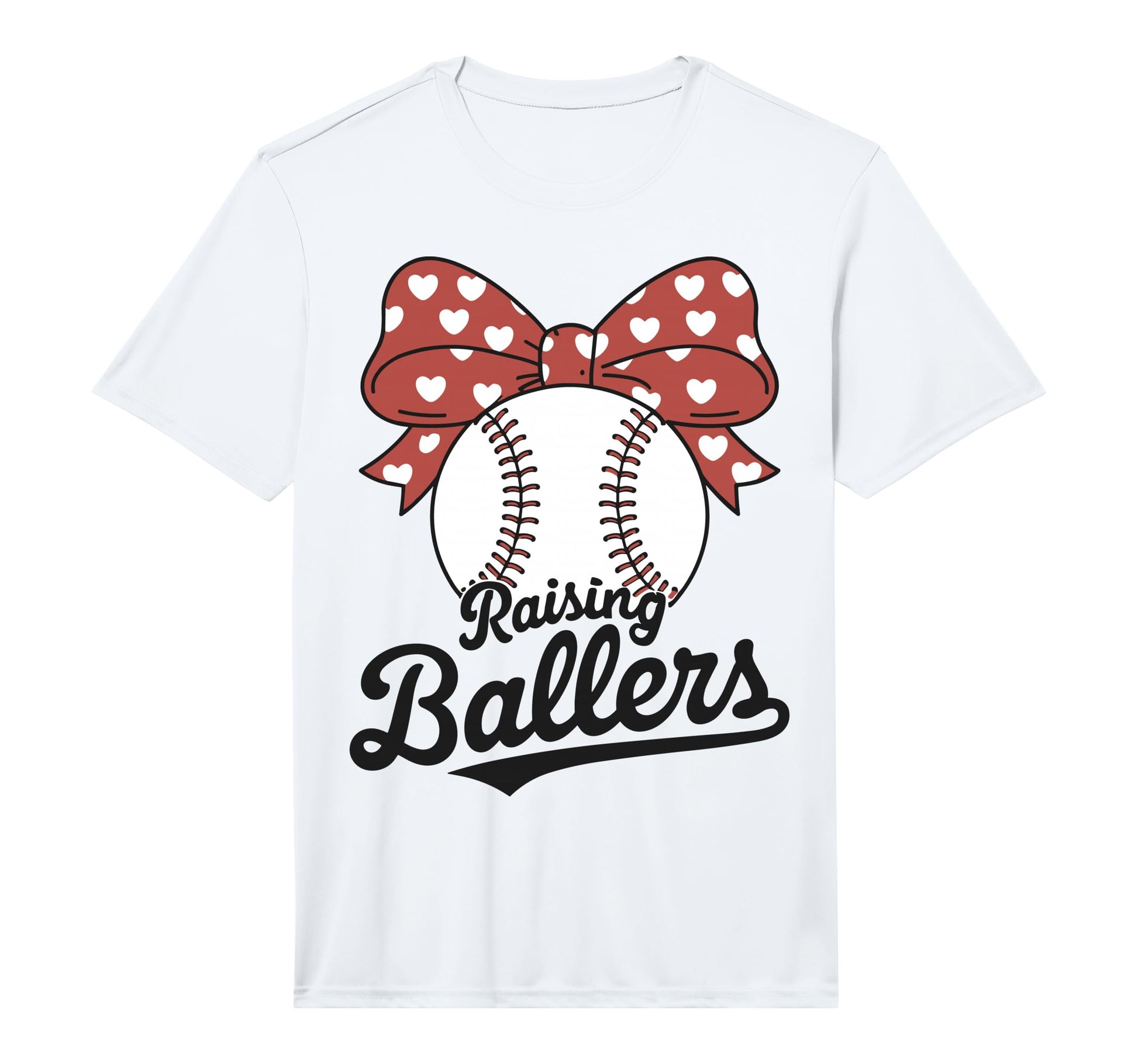 Mens Baseball Mama Raising Ballers T-Shirt - Custom Art Print for Adults - T-Shirt, Sweatshirt, Hoodie