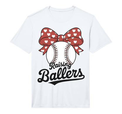 Mens Baseball Mama Raising Ballers T-Shirt - Custom Art Print for Adults - T-Shirt, Sweatshirt, Hoodie
