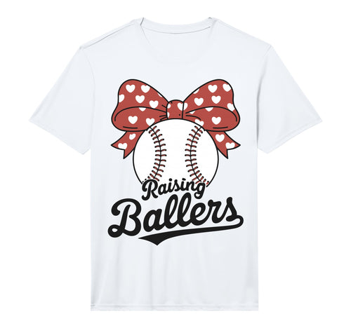 Mens Baseball Mama Raising Ballers T-Shirt - Custom Art Print for Adults - T-Shirt, Sweatshirt, Hoodie
