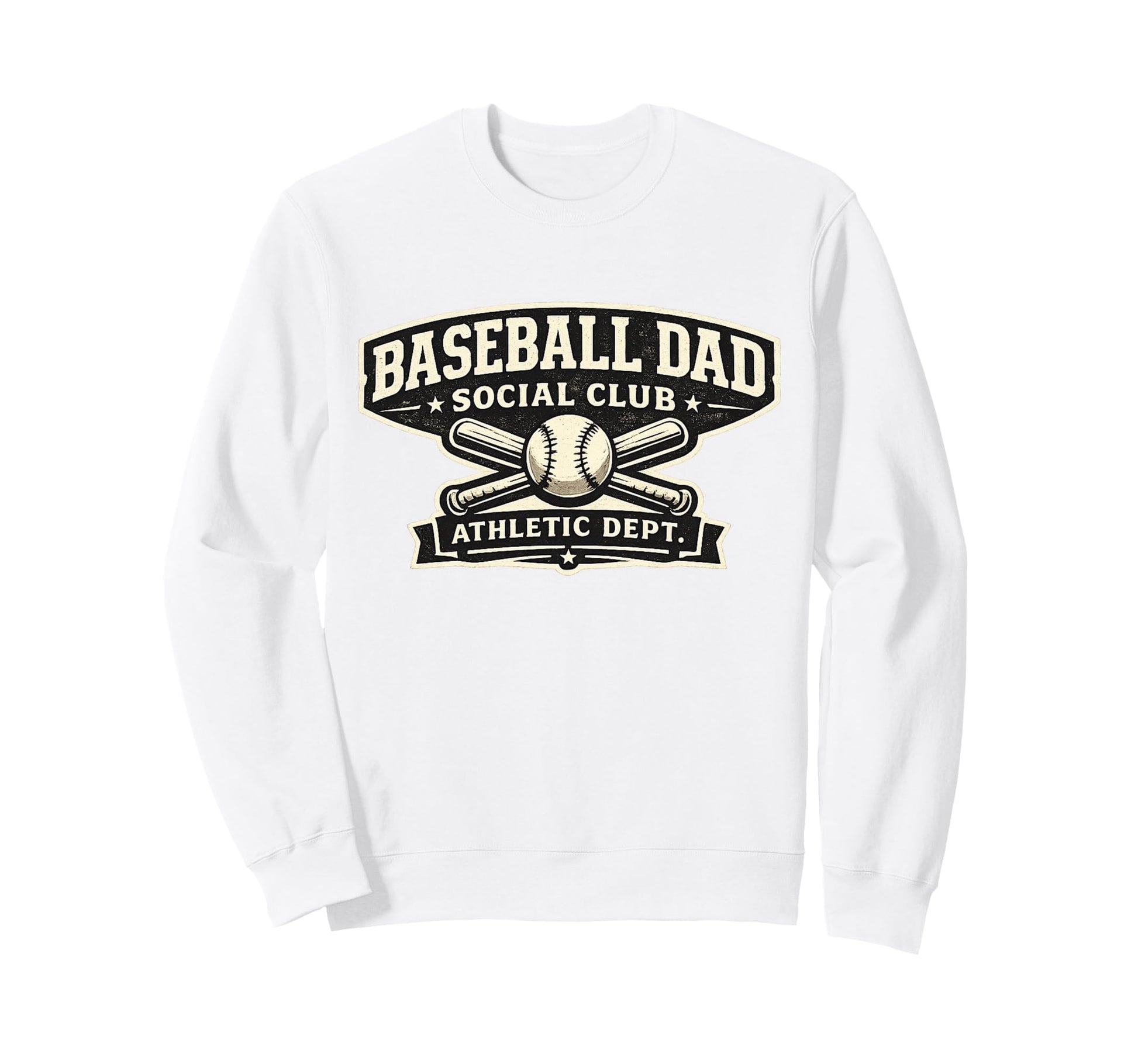 Baseball Dad Social Club Varsity Sweatshirt - Aesthetic Graphic Unisex - T-Shirt, Sweatshirt, Hoodie