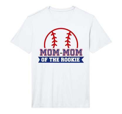 Mom Mom Rookie 1St Birthday Baseball T-Shirt - Streetwear Style Men Women - T-Shirt, Sweatshirt, Hoodie