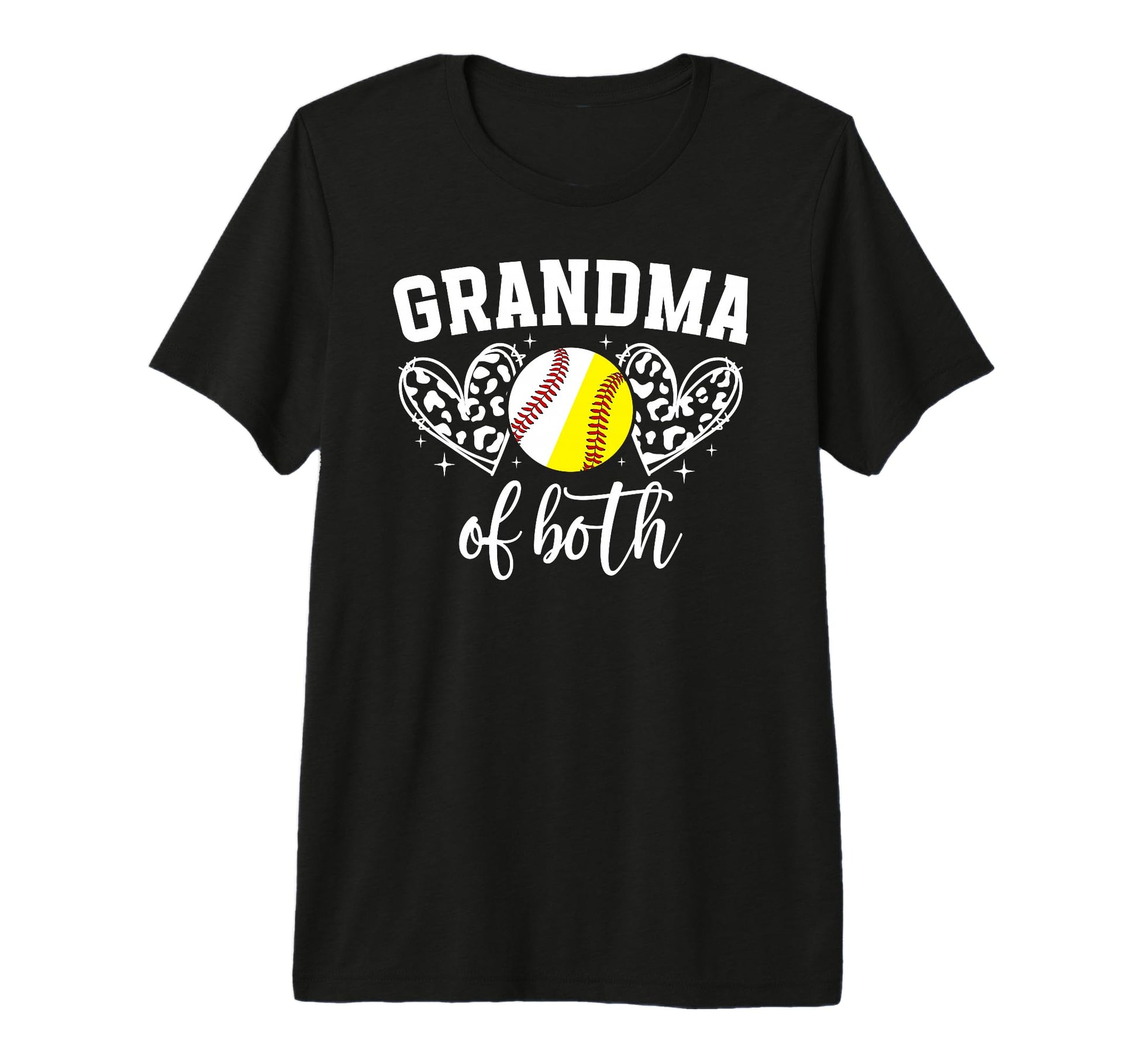 Grandma Both Baseball Softball Grandma T-Shirt - Novelty Apparel Unisex - T-Shirt, Sweatshirt, Hoodie