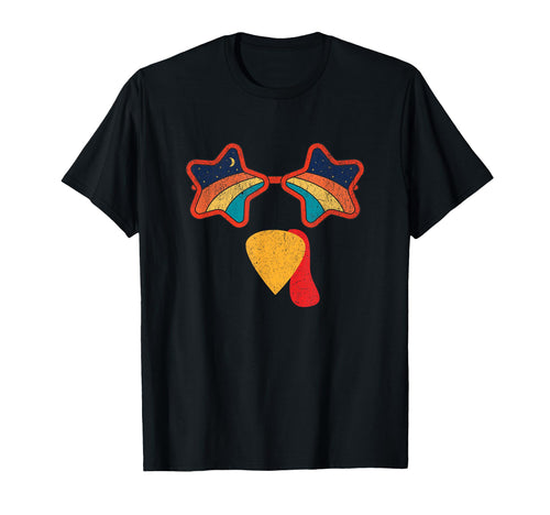 Funny Turkey Face Wearing Rainbow T-Shirt - Minimalist Print Unisex - T-Shirt, Sweatshirt, Hoodie