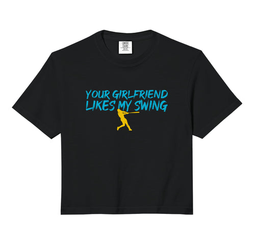 Your Girlfriend Likes My Swing Sweatshirt - Novelty Apparel for Adults - T-Shirt, Sweatshirt, Hoodie