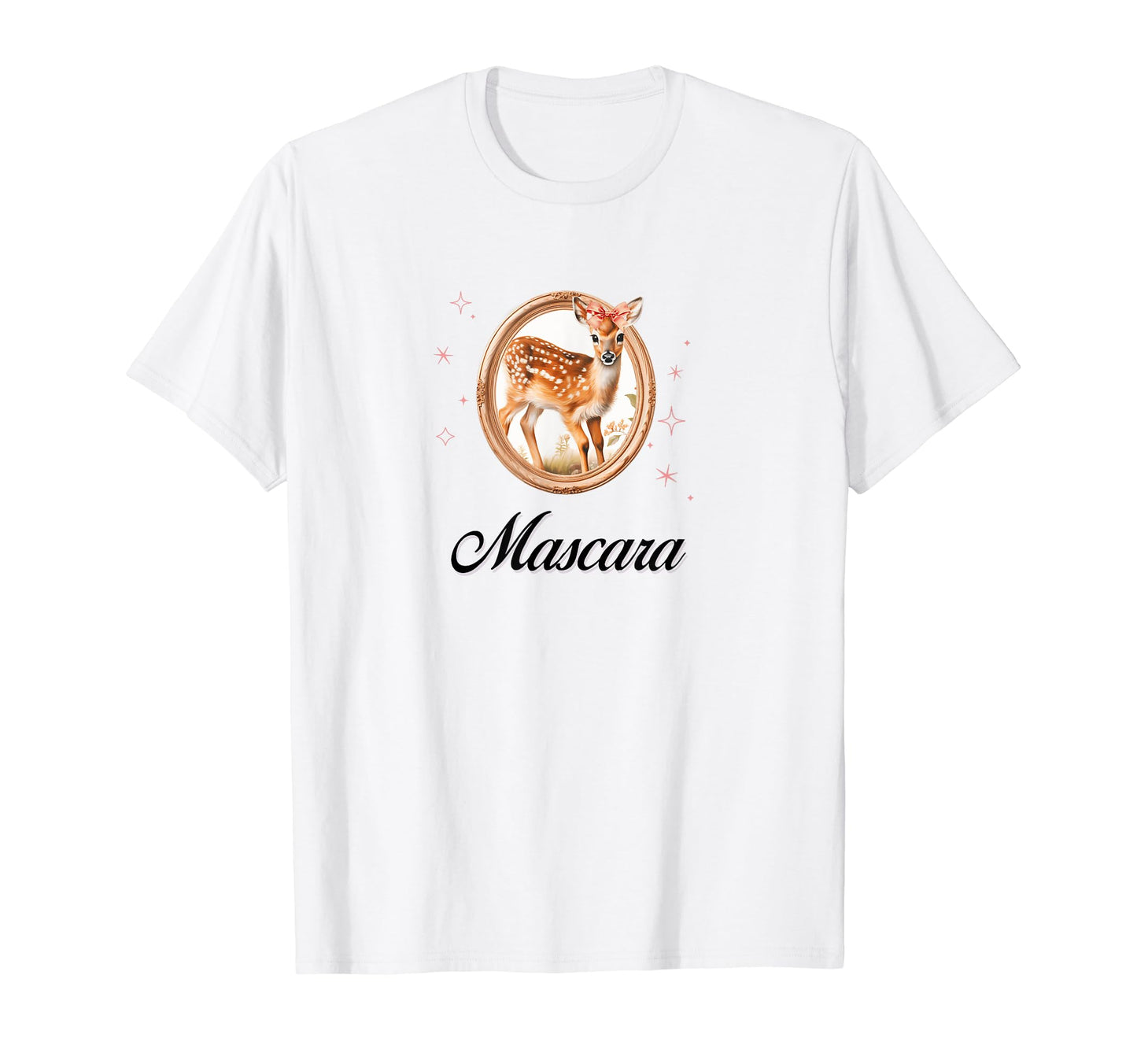 Mascara Deer Coquette Bow Girlcore Y2K T-Shirt - Fun Novelty Design Unisex - T-Shirt, Sweatshirt, Hoodie