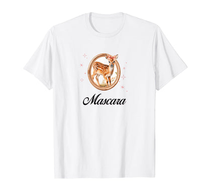 Mascara Deer Coquette Bow Girlcore Y2K T-Shirt - Fun Novelty Design Unisex - T-Shirt, Sweatshirt, Hoodie
