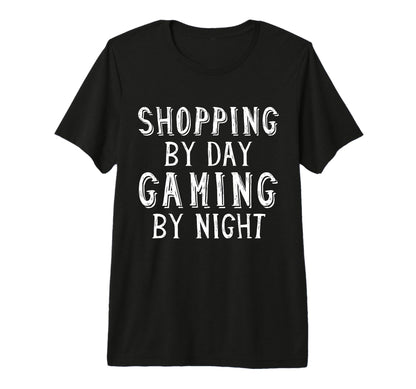 Shopping Day Gaming Night Grocery T-Shirt - Aesthetic Graphic for Adults - T-Shirt, Sweatshirt, Hoodie