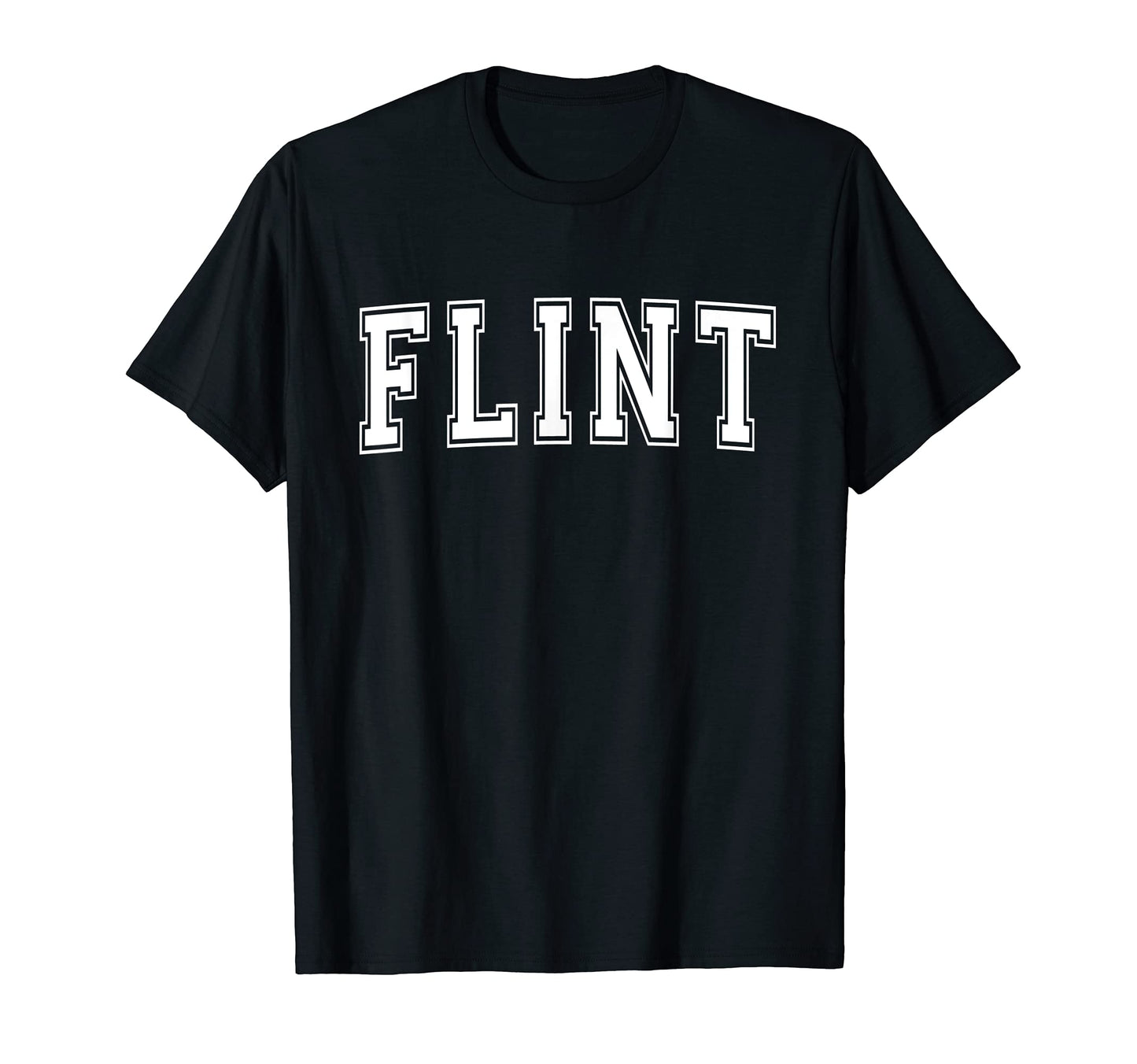 Flint Mi Michigan Usa Sports Varsity T-Shirt - Graphic Print Men Women - T-Shirt, Sweatshirt, Hoodie