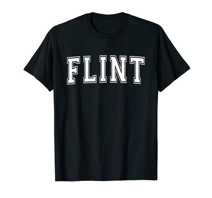 Flint Mi Michigan Usa Sports Varsity T-Shirt - Graphic Print Men Women - T-Shirt, Sweatshirt, Hoodie