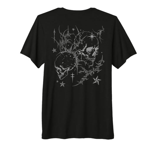 Y2K Grunge Skull Goth Alt Sigilism T-Shirt - Fun Novelty Design for Adults - T-Shirt, Sweatshirt, Hoodie