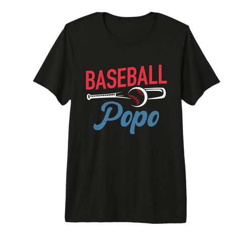 Mens Baseball Popo Life Happy Fathers T-Shirt - Minimalist Print Unisex - T-Shirt, Sweatshirt, Hoodie