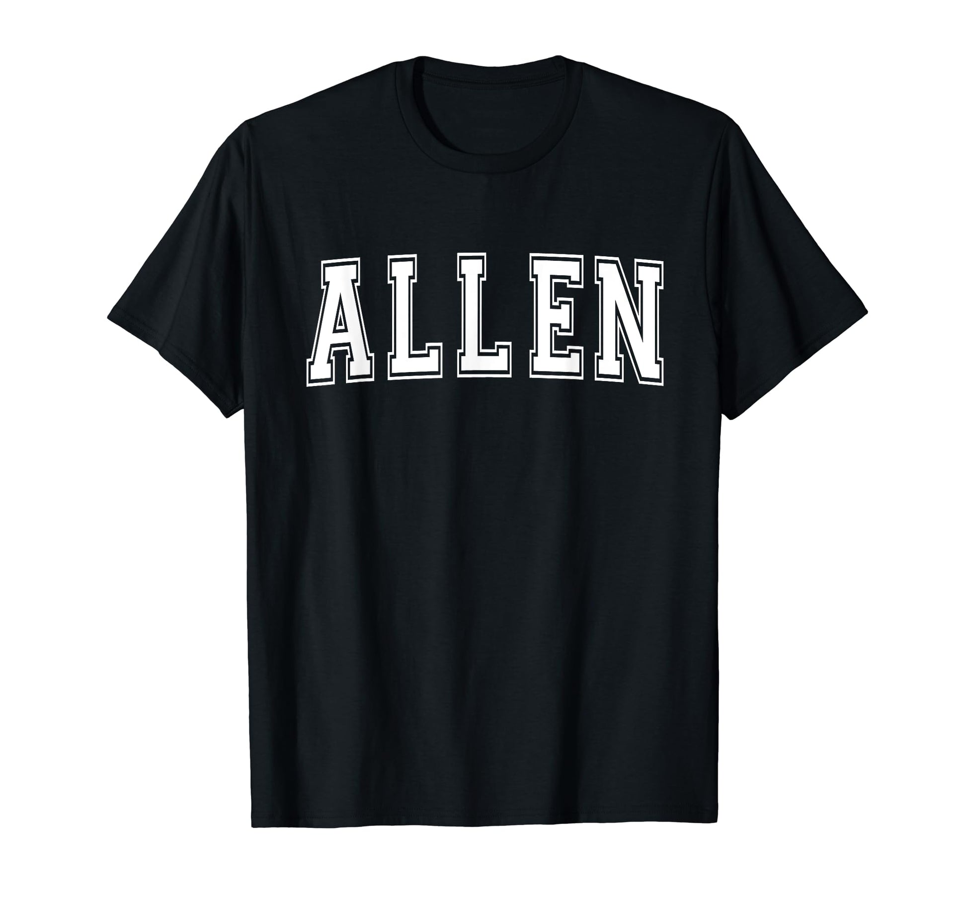Allen Tx Texas Usa Sports Varsity T-Shirt - Minimalist Print Unisex - T-Shirt, Sweatshirt, Hoodie
