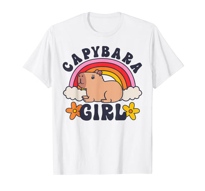 Capybara Rodent Animal Daisy T-Shirt - Fun Novelty Design for Adults - T-Shirt, Sweatshirt, Hoodie