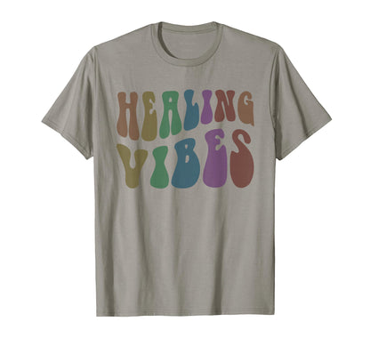 Groovy Healing Vibes Wellness Therapist T-Shirt - Graphic Print Unisex - T-Shirt, Sweatshirt, Hoodie