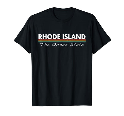 Rhode Island Stripes T-Shirt - Minimalist Print Unisex - T-Shirt, Sweatshirt, Hoodie