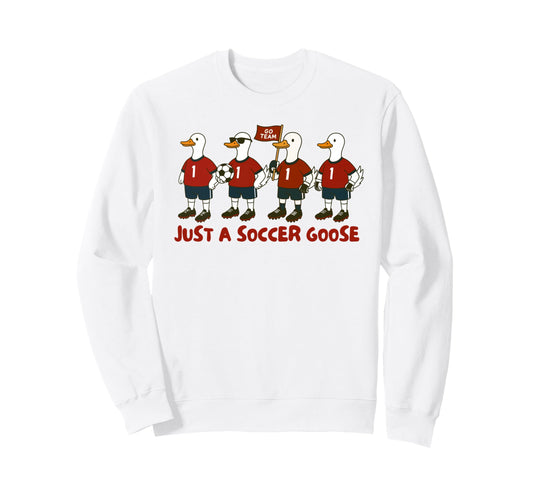 Soccer Player Game Day Silly Goose Sweatshirt - Minimalist Print Unisex - T-Shirt, Sweatshirt, Hoodie