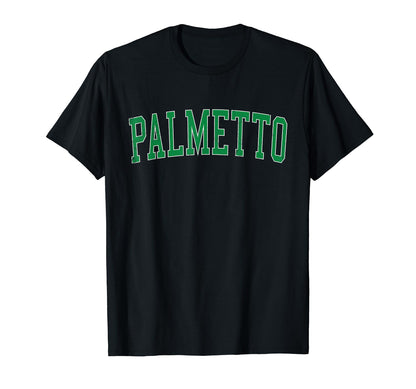 Palmetto Fl Distressed Green Varsity T-Shirt - Unique Graphic Unisex - T-Shirt, Sweatshirt, Hoodie
