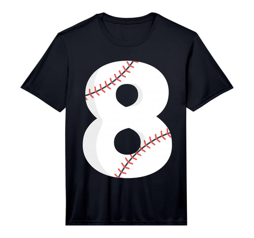 Number 8 Baseball Team 8 Pitcher T-Shirt - Fun Novelty Design Men Women - T-Shirt, Sweatshirt, Hoodie